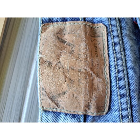 Vintage 80's Sergio Diamond Stone Wash Denim Skirt High Waist  Cotton Womens 26" - Picture 4 of 7